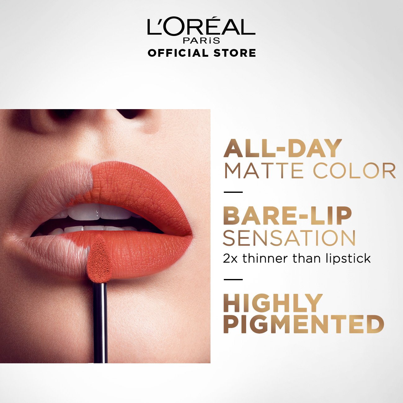 Oap Makeup Lips Rouge Signature Sunset Arm Application Medium Skin